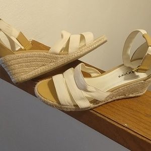 Size 10w Lane Bryant wedge sandals